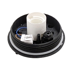 Base de la lampe CISNE FLOOR - E27 sans abat-jour E27 IP65, noir gradable