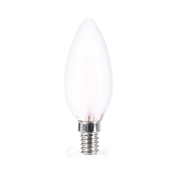 LED Filament Kerzenform C37, E14, 4.5W 2700K 470lm, dimmbar, matt