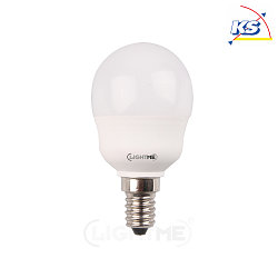 LED RGB/W P45 drop shape lamp, E14, 5.5W RGB/2700K 470lm, dimmable, incl. remote