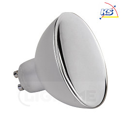 LED mirror-head lamp StepDim, Ø7cm, GU10 5W 2700K 350lm, dimmable, brushed nickel