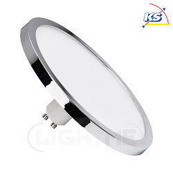 LED diffuser lamp 11cm, GX53, 8W 2700K/4000K 650lm, chrome