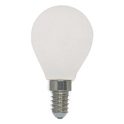 LED Filamentlampe WHITE P45, E14, 4,2W, 4000K, 470lm, IP20, matt