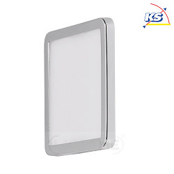 LED diffuser lamp CCT square, 11.2 x 11.2cm, GX53, 6W 2700K/4000K 500lm, chrome