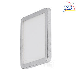 LED diffuser lamp CCT square, 11.2 x 11.2cm, GX53, 6W 2700K/4000K 500lm, silver leaf