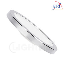 LED diffuser lamp rund, 14.7cm, GX53, 8W 2700K/4000K 650lm, chrome