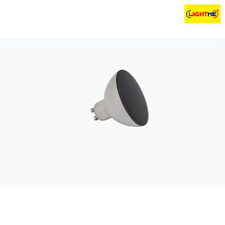 LED Kopfspiegel-Reflektorlampe, AQUA Ø 7cm, GU10, 4.9W 2700/4000K (CCT Switch) 400lm 110°, schaltbar, schwarz 