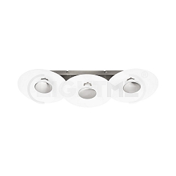 Deckenleuchte NIKKI 3-flammig, inkl. 3x GU10 5W 2700K 350lm (3-StepDim), Silbergrau / Satin