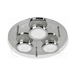 Plafoniera CHROMIA 3-Lampadine, dimmerabile GU10, Cromo, Raso dimmerabile