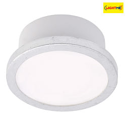 Plafoniera AQUA UNO rotondo, CCT Switch, commutabile GX53 IP44, foglia d'argento 