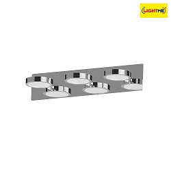 Luci da specchio AQUA ONNA 3-Lampadine, CCT Switch, commutabile GX53 IP44, cromo, lucido 