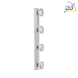 Luminaire de miroir AQUA HOLLYWOOD SPL 4 flammes, CCT Switch GU10 IP44, chrome, scintillant 
