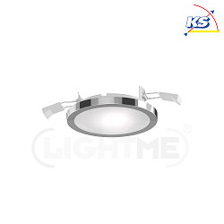 Apparecchio da incasso a soffitto AQUA PLANO  11.2CM CCT Switch, Set di 3, commutabile GX53 IP44, cromo, lucido 