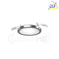 3er-Set Einbauleuchte AQUA PLANO, IP44,  11.2cm, inkl. GX53 Diffusor, 6W 2700/4000K (CCT Switch) 500lm 110, blattsilber