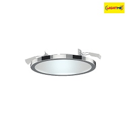 Einbauleuchte AQUA PLANO, IP44,  14.7cm, inkl. GX53 Diffusor, 8W 2700/4000K (CCT Switch) 650lm 110, chrom