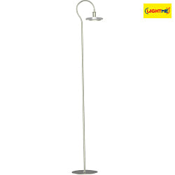 LED Stehleuchte SIMPLESSA, inkl. Diffusorlampe GU10, 8W 2700K 650lm, 3-stufig dimmbar, Nickel/Nickel