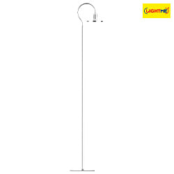 LED Stehleuchte SIMPLESSA, inkl. Diffusorlampe GU10, 8W 2700K 650lm, 3-stufig dimmbar, chrom/chrom