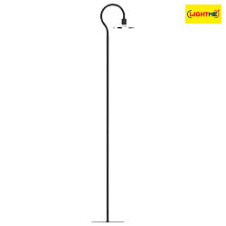 Lampadaire SIMPLESSA GU10, chrome, noir  gradable