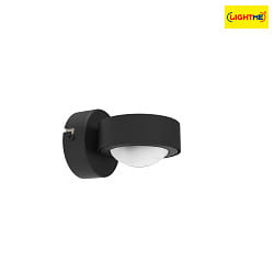 Lampada da parete diretto GX53 IP20, satinato, nero opaco