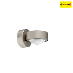 Lampada da parete diretto GX53 IP20, opaco, satinato, titano
