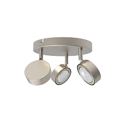 LIGHTME Deckenleuchte POWERLENS SPOT 3-flammig, 60, 14,4W, 2700K, 1260lm-GX53/827 IP20, titan