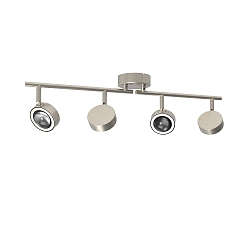 LIGHTME Deckenleuchte POWERLENS SPOT 4-flammig, 60, 19,2W, 2700K, 1680lm-GX53/827 IP20, titan