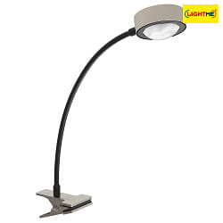 LIGHTME LED Schreibtischleuchte POWERLENS FLEX GX53, 60, 4,8W, 2700K, 420lm, IP20, titan