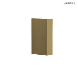 LED Outdoor Wandleuchte SLIM FLEX Up/Down 10W, 3000K, 2x 400lm, IP65, dimmbar, gold
