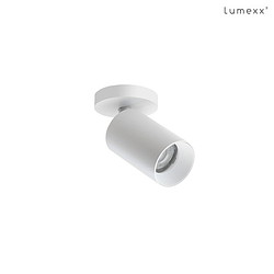 Deckenleuchte SPOTON CIRCLE 1, Rosette rund, 1-flammig, GU10, IP20, wei