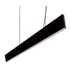 pendant luminaire SUPREME LONG PENDANT 150 DOWN IP20, black dimmable