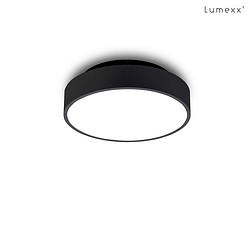 Plafoniera MOON C260 LED IP20, nero dimmerabile