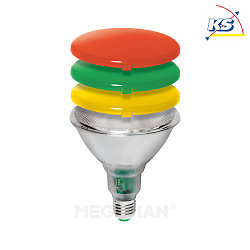 Diffuseur LED PAR38, rouge, translucide