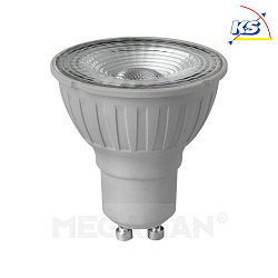 LED reflector lamp, dimmable, PAR16 HR, GU10 7.2W 2800K 660lm 100
