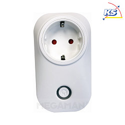 iZB SMART ZigBee power socket adaptor, max. 3000W, switchable, white