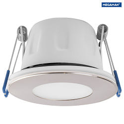 Eclairage d'extrieur encastr TEGO SLIM DOWNLIGHT 68MM rigide IP65, nickel gradable