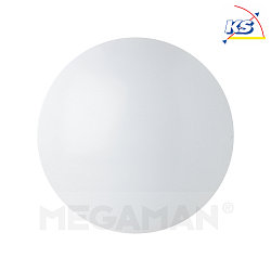 Lampada da parete e soffitto RENZO medio IP44, Bianco 