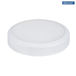 Applique et plafonnier FONDA IP66, satin, blanc mat 