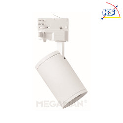 3-phase trackspot MORA, GU10 PAR16 max. 8W, incl. adaptor, rotatable, swiveling, white