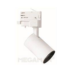 Projecteur triphas MARCO MINI DBT rglable, avec adaptateur, commutable IP20, blanche 