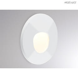 Luminaire d'encastrement mural  WALL 68R SINA rond IP20, blanche gradable