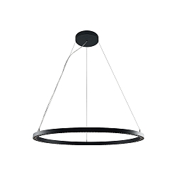 Luci a sospesione PERFORA PRO XL IP20, nero dimmerabile