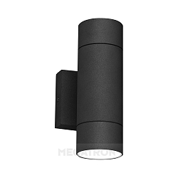 Auenwandleuchte RUNO Up&Down, Rund, IP54, 2x GU10 max. 35W, Anthrazit