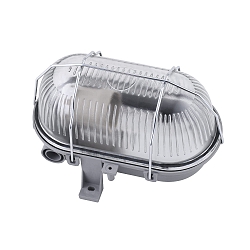 Luminaire pour locaux humides direct E27 IP44, gris