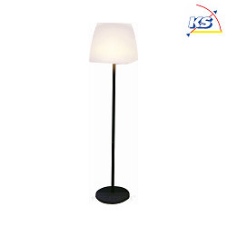 Luce con piedistallo DANNA RGB E27 IP44, Nero, Bianco dimmerabile