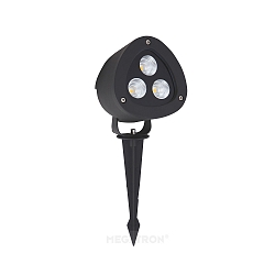 Luce da incasso GARTIA L su / gi, angolare, commutabile IP65, Nero  20W 2200lm 3000K 24 24 CRI >80