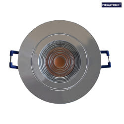 Einbauring DECOCLIC, rund, IP44, Einbau- 6.8cm, 230V AC / 12V AC, starr, inkl. GU10- / GU5.3-Fassung + Silikon-Ring, chrom
