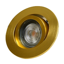 ring DECOCLIC round, swivelling, gold matt