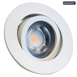 Lumire encastre DECOCLIC KOIN DIM rond, pivotant, lot de 1 IP20, blanche gradable 7,6W 550lm 3000K 38 38 CRI > 97