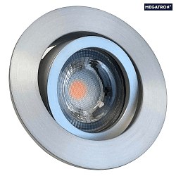 Lumire encastre DECOCLIC KOIN DIM rond, pivotant, lot de 1 IP20, fer bross gradable 7,6W 550lm 3000K 38 38 CRI > 97