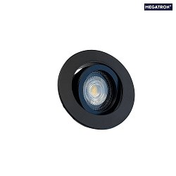 Lumire encastre DECOCLIC KOIN DIM rond, pivotant, lot de 1 IP20, noir gradable 7,6W 550lm 3000K 38 38 CRI > 97