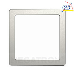 Magnetische Zierblende COVER UP zu LED Deckenleuchte PANO DIM CCT SQUARE, Stahl gebrstet, fr 14 x 14cm (MT76114)